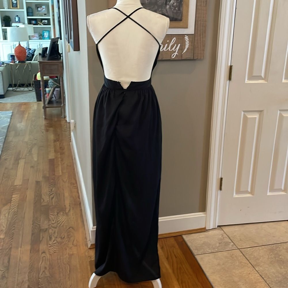 Tobi Strappy Open Back Maxi Dress - Black size small - Picture 7 of 9